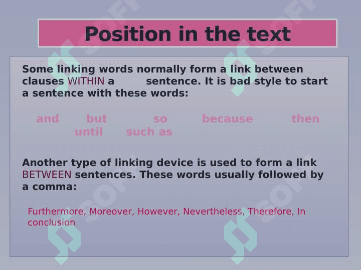 Linking words phrases 3