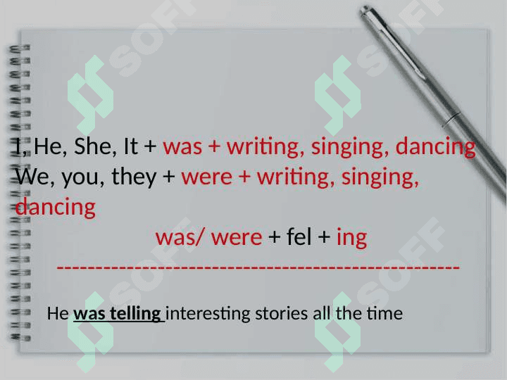 past tenses and advise structures 5
