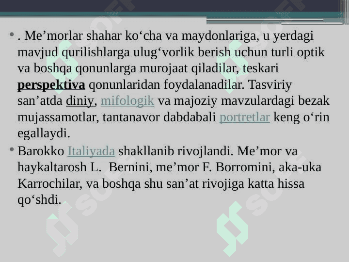 Mehmonxona  intereri va landshaftining tarixiy uslublari  Mehmonxona intereri va landshaftida stil tushunchasi. Asosiy tarixiy stillar.Qadimgi SHarq, Hindiston, Xitoy uslublari. Yapon uslubi. Antik davr 5