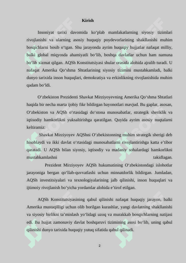 AQSh Konstitutsiyasining qabul qilinishining tarixiy asosi 2