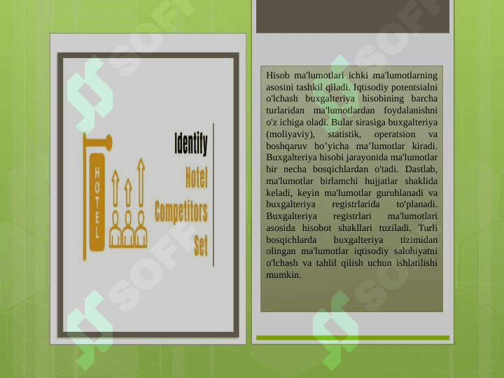 Mehmonxonaning iqtisodiy barqarorligini baholash va tahlil qilish yo‘llari 7