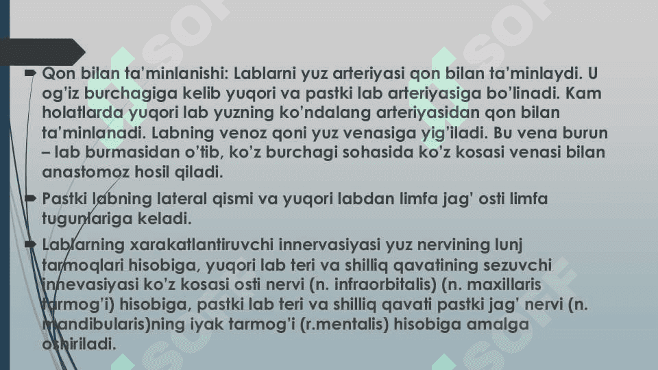 Og'iz sohasi klinik anatomiyasi 5