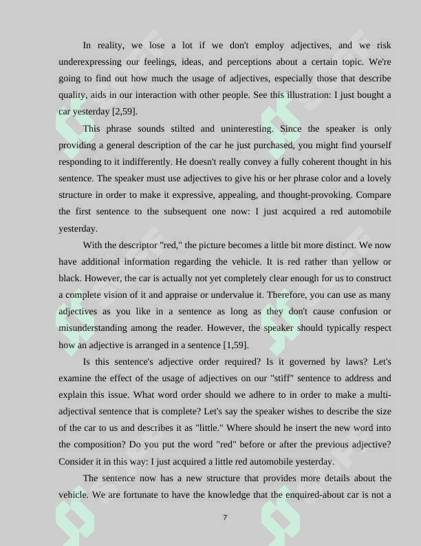 Comparative analysis of adjectives in English and Uzbek 7