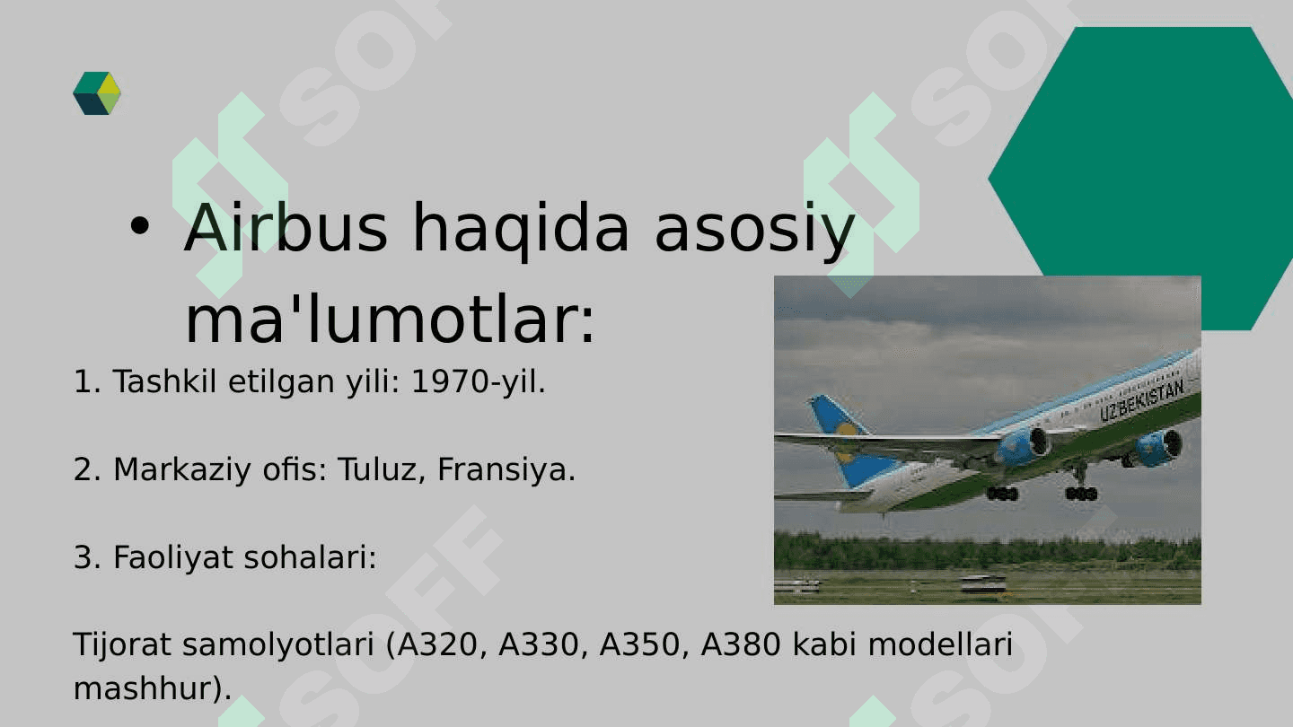 Airbus haqida maʼlumot 2