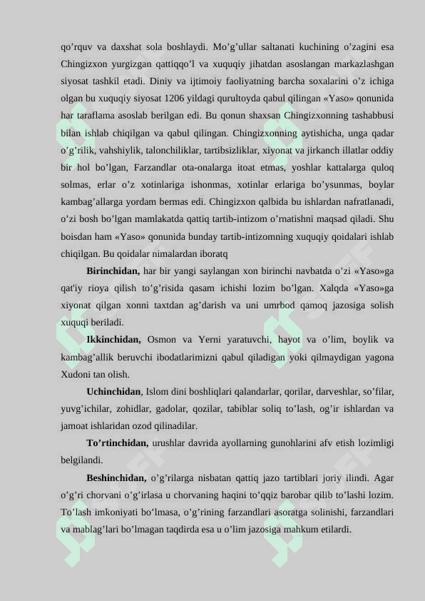 Movorunnahr, Xorazm va Husononni Mog'ullar tomonidan bosib olinshi 3
