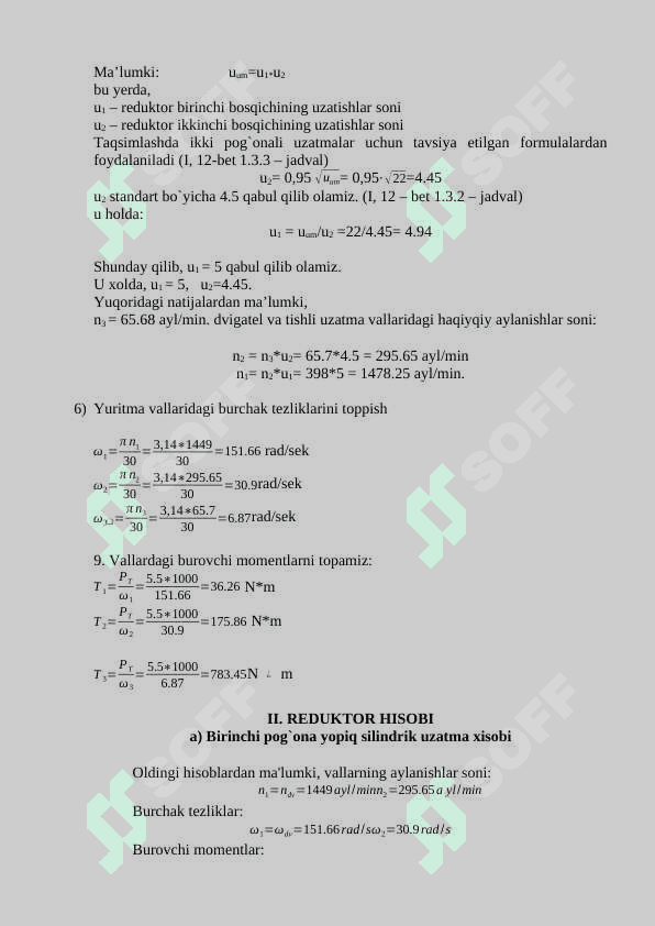 Mexanika hisobot 3
