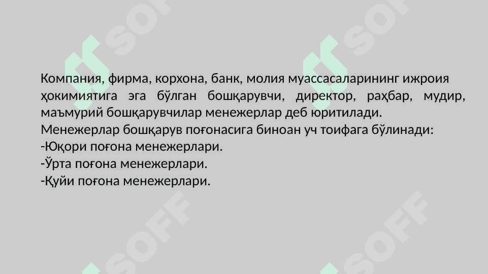 МЕНЕЖЕРНИНГ КАСБИЙ ВА ШАХСИЙ СИФАТЛАРИ 5