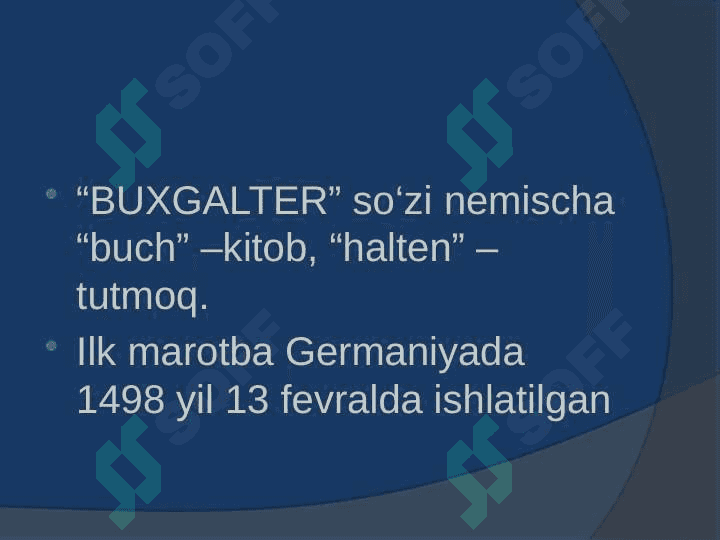 Buxgalteriya hisobining predmeti  va tamoyillari 6