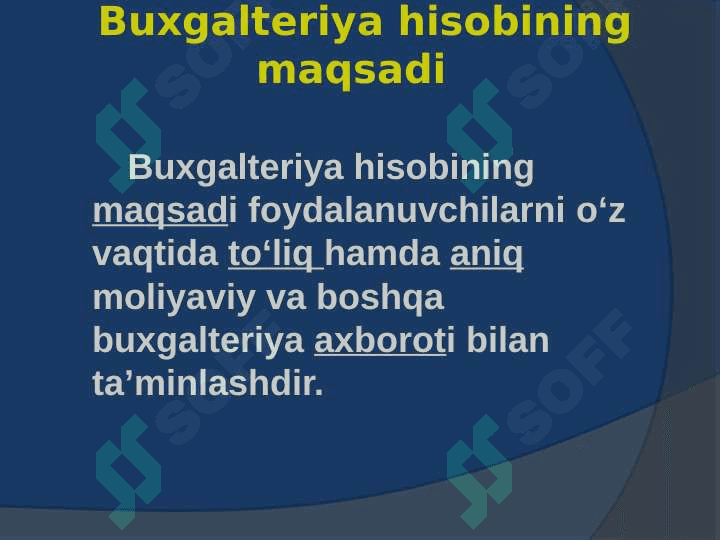 Buxgalteriya hisobining predmeti  va tamoyillari 7