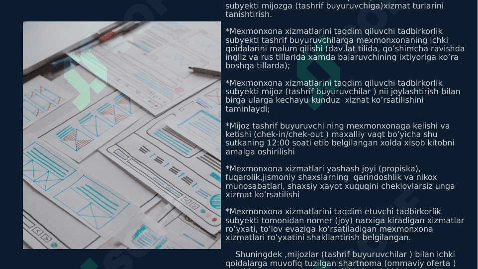 Mexmonxona xizmatini tashkil etish 4
