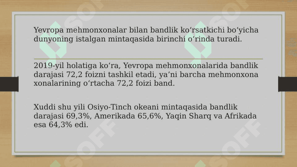 Butun dunyoda mehmonxonalar soni va toifasi 7