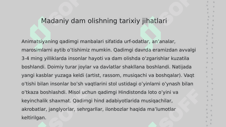 ANIMATSION O’YIN DASTURLARINING XUSUSIYATLARI 3