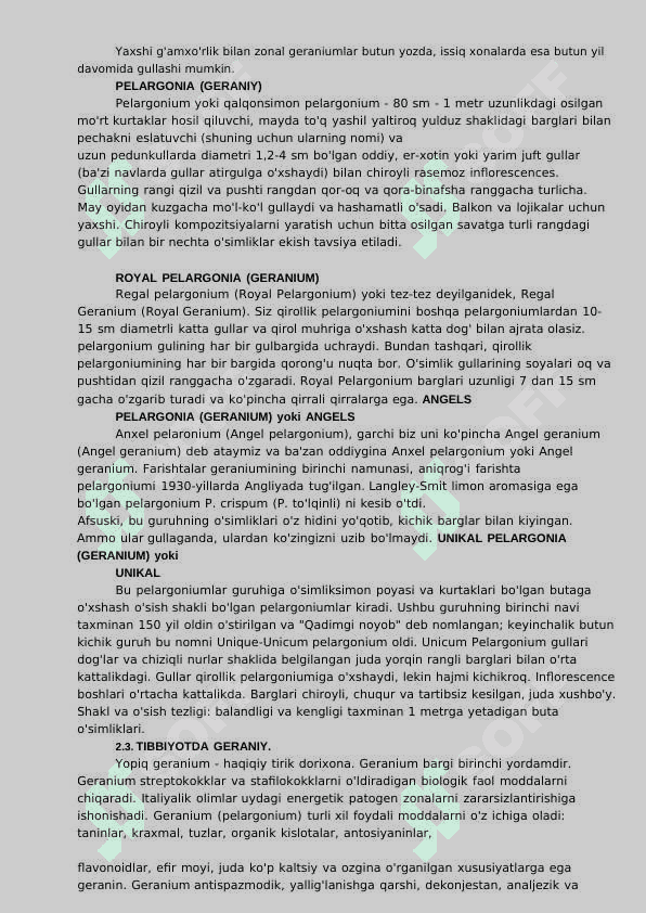 geran o'simligi haqida 7