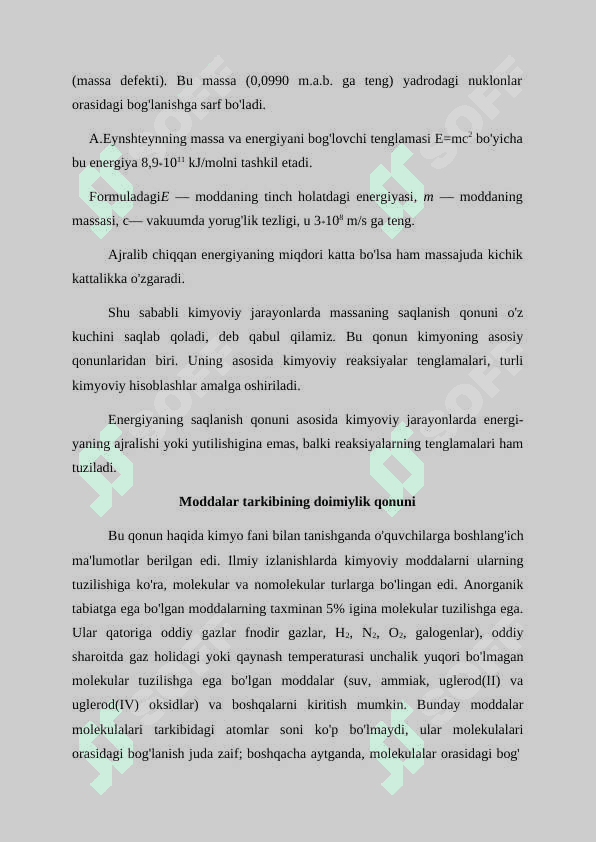 Kimyoning asosiy stexiometrik qonunlari 2