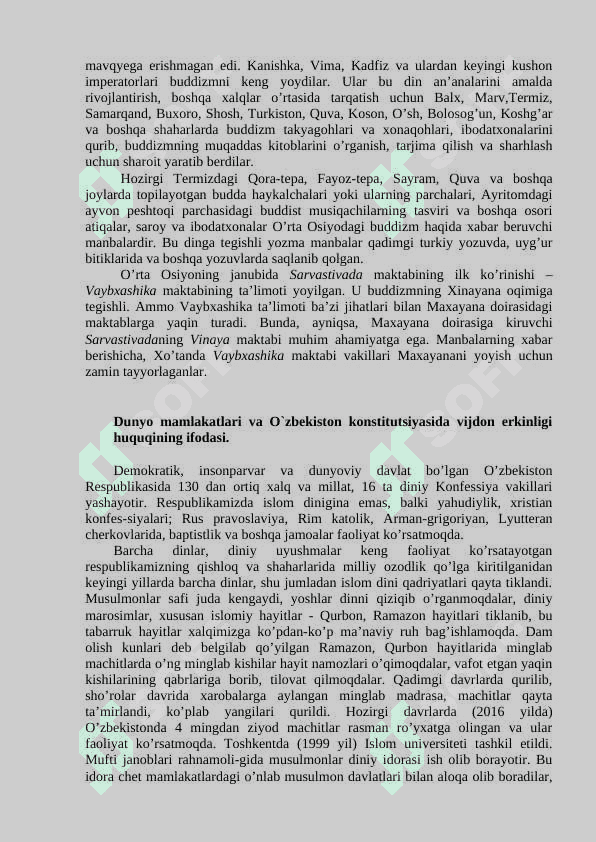 O‘zbekistonda faoliyat yurituvchi diniy tashkilotlar 5
