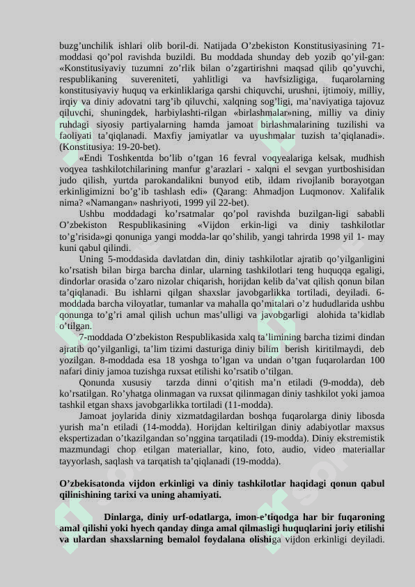O‘zbekistonda faoliyat yurituvchi diniy tashkilotlar 7