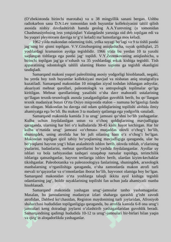 SAMARQANDNING JAHON SIVILIZATSIYASIDA TUTGAN O`RNI. 3