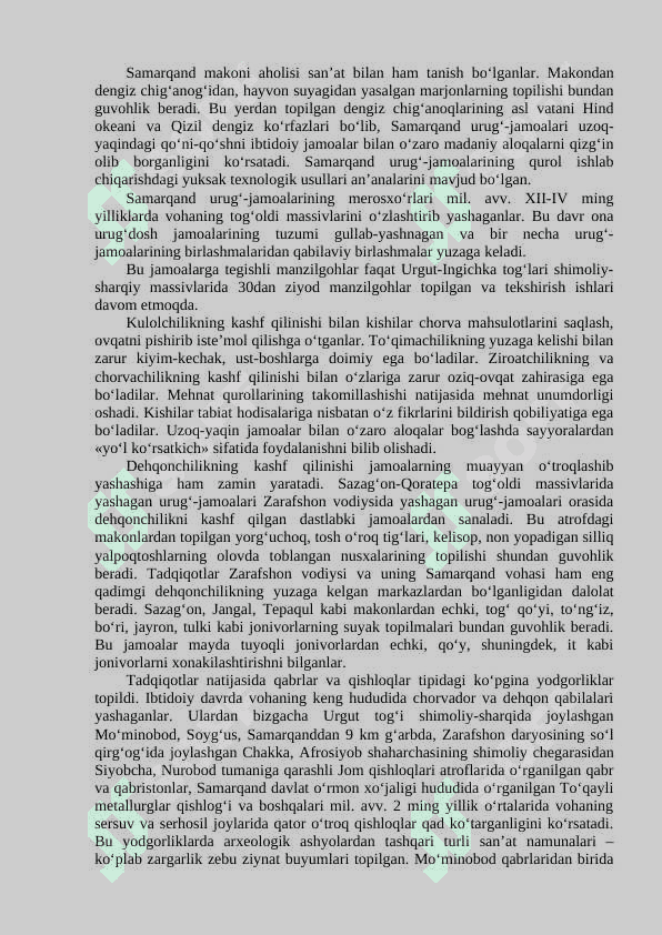 SAMARQANDNING JAHON SIVILIZATSIYASIDA TUTGAN O`RNI. 4