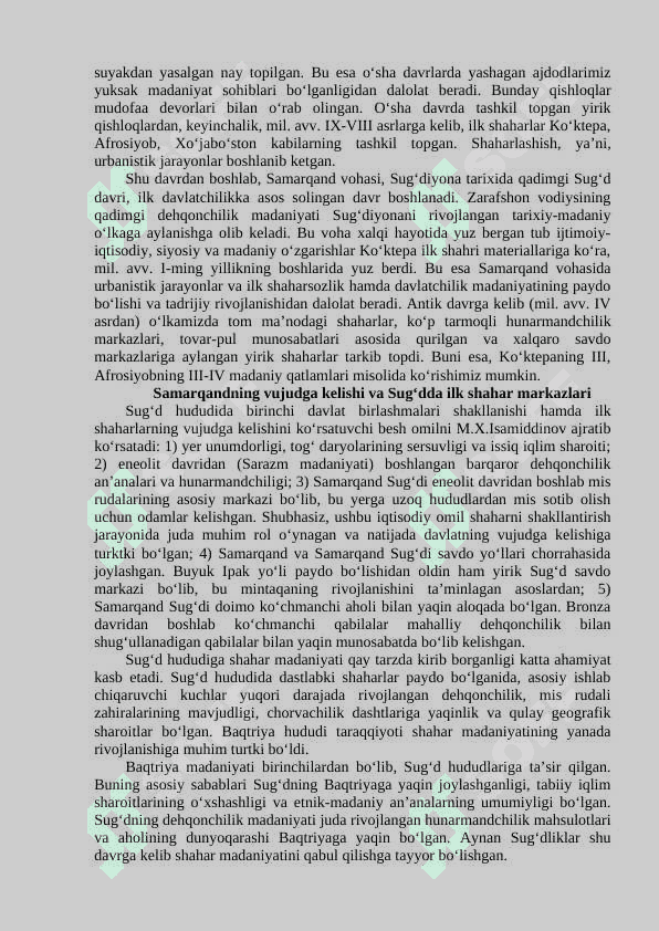 SAMARQANDNING JAHON SIVILIZATSIYASIDA TUTGAN O`RNI. 5