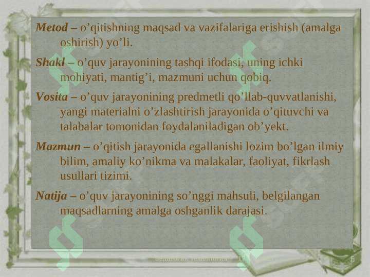 OILA JAMOASINI JIPISLASHTIRISH METODIKASI 5