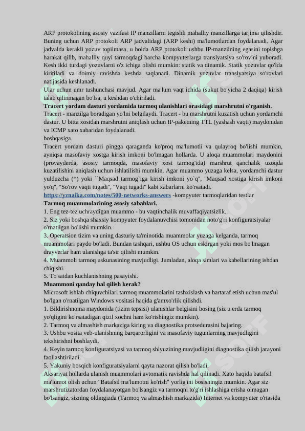 TARMOQ NOSOZLIKLARINI ANIQLASH, OPERATSION TIZIM UTILITALARIDAN FOYDALANISH. 2