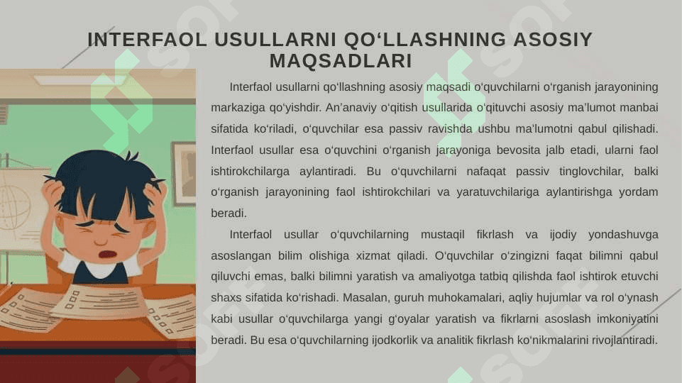 O‘qitishning interfaol usullari (Ўқитишнинг интерфаол усуллари) 5