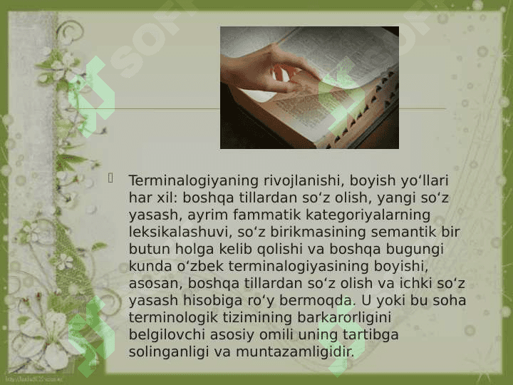 SOHAGA OID MAHALLIY VA ILMIY TERMINLAR 7