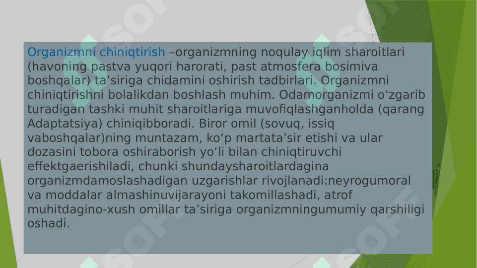 SOG’LOM VA TEZ TEZ KASALLANUVCHI BOLALARNI CHINIQTIRISH USULLARI. 3