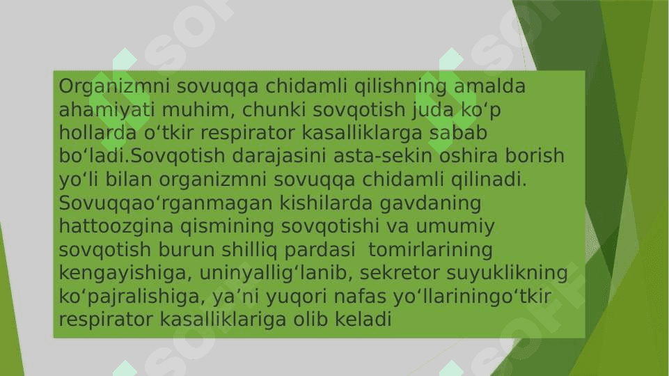 SOG’LOM VA TEZ TEZ KASALLANUVCHI BOLALARNI CHINIQTIRISH USULLARI. 5