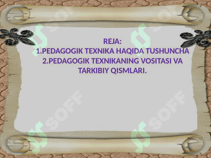 pedagogik texnika haqida  Tushuncha 2