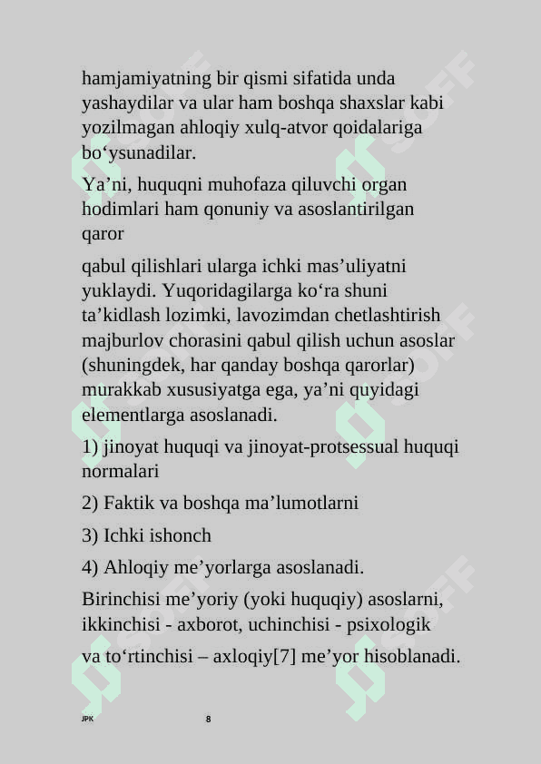 LAVOZIMDAN CHETLASHTIRISH. 8