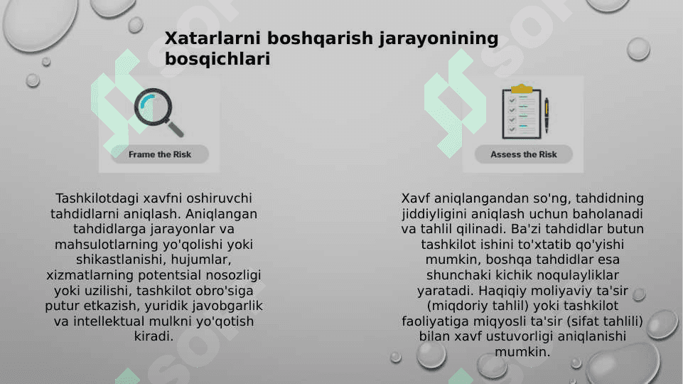 Axborot xavsizligida xatarlar va ularni baholash 6