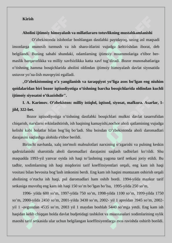 Aholini ijtimoiy himoya qilish muammolari 2