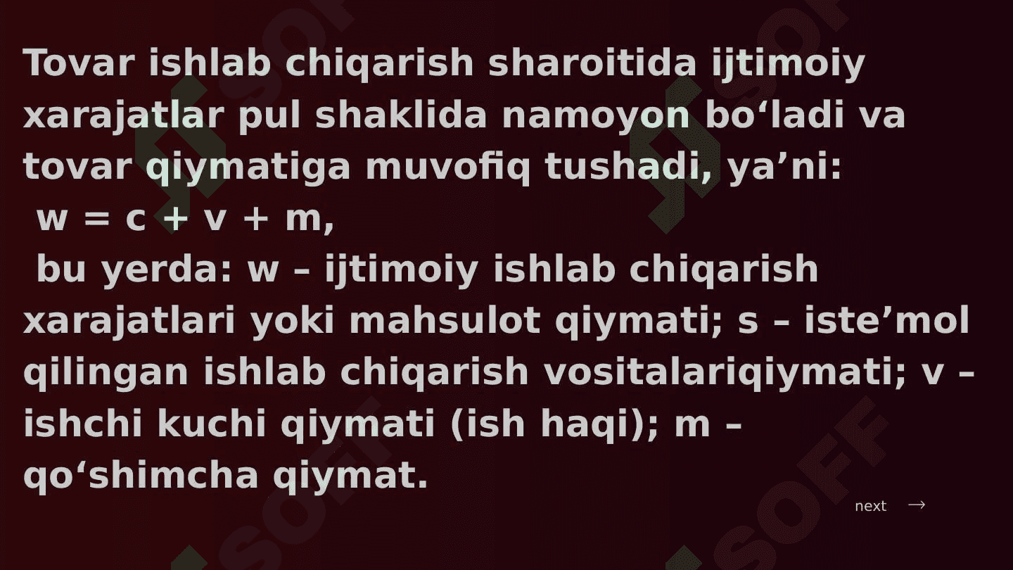 ISHLAB CHIQARISH XARAJATLARI 3