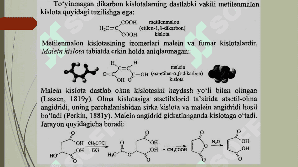 To'yinmagan dikarbon kislotalar 2