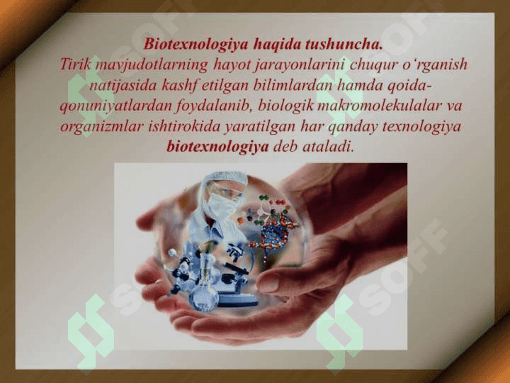 Genetik muhandislik , biotexnologiya uning uslubiyoti 5