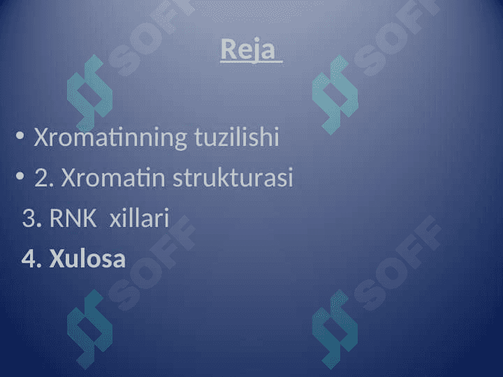Хrоmаtin tuzilishi. Ribоnuklеin kislоtаlаr(RNK). 4