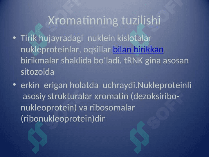 Хrоmаtin tuzilishi. Ribоnuklеin kislоtаlаr(RNK). 5