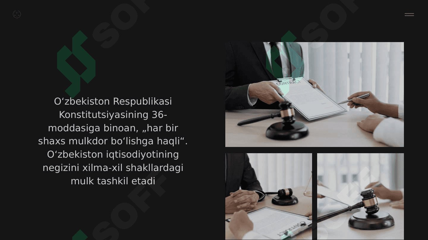 Mulkiy huquqlarning tavsiflanishi 3