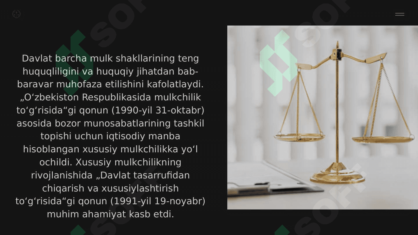 Mulkiy huquqlarning tavsiflanishi 4