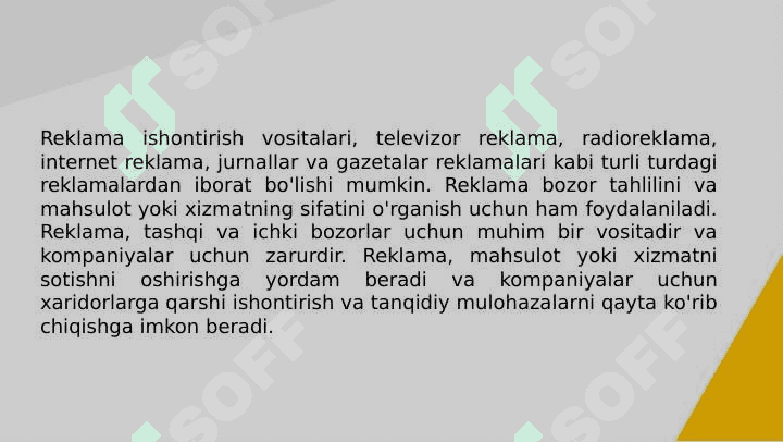 Reklama turlari va vositalari 7