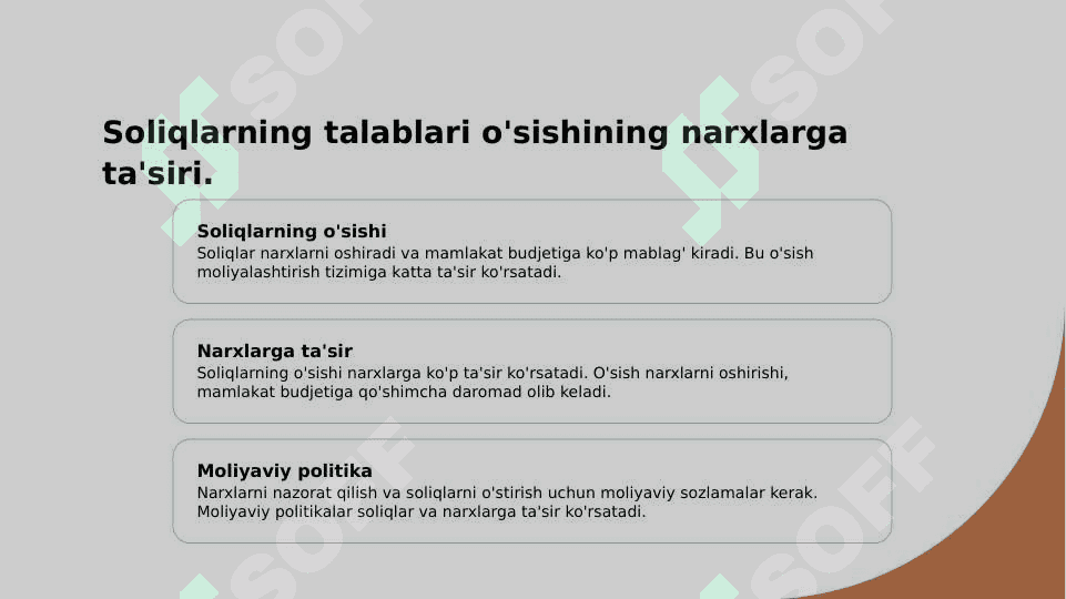 Soliqlarni yalpi talab va yalpi taklifga ta'siri. 8