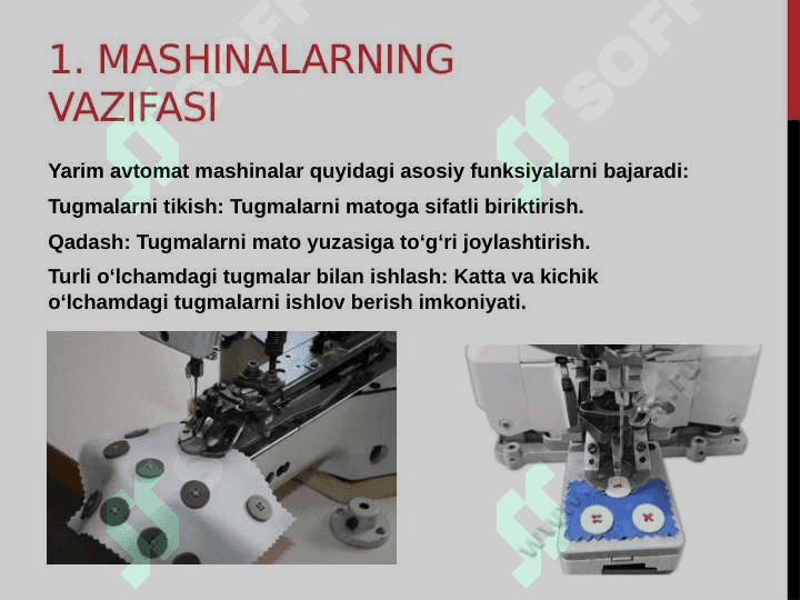 Tugma tikish va qadash yarim avtomat mashinalari 1