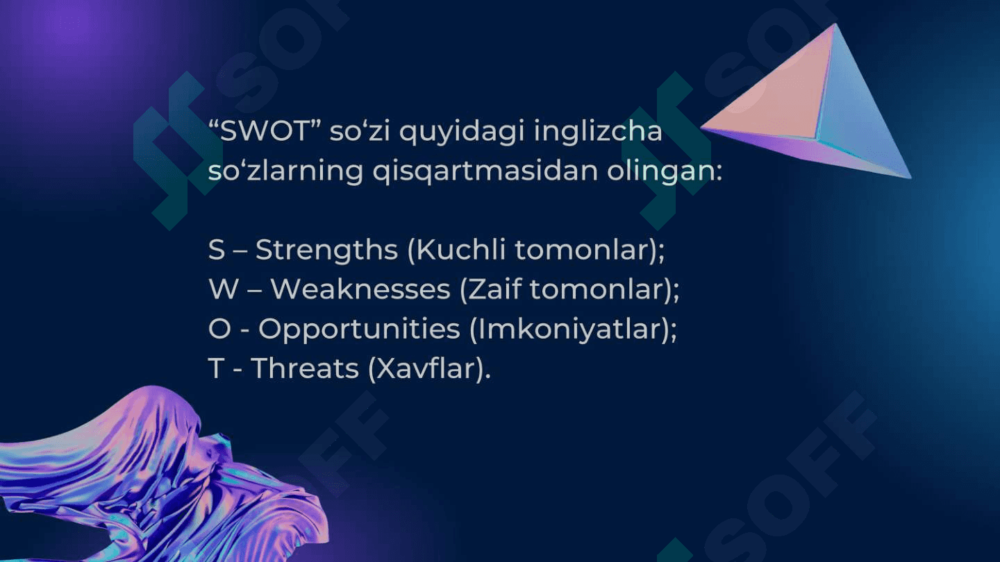 Swot tahlili haqida 3