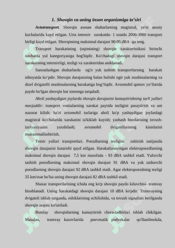 Shovqin va tebranishlarning inson tanasiga ta'siri 4