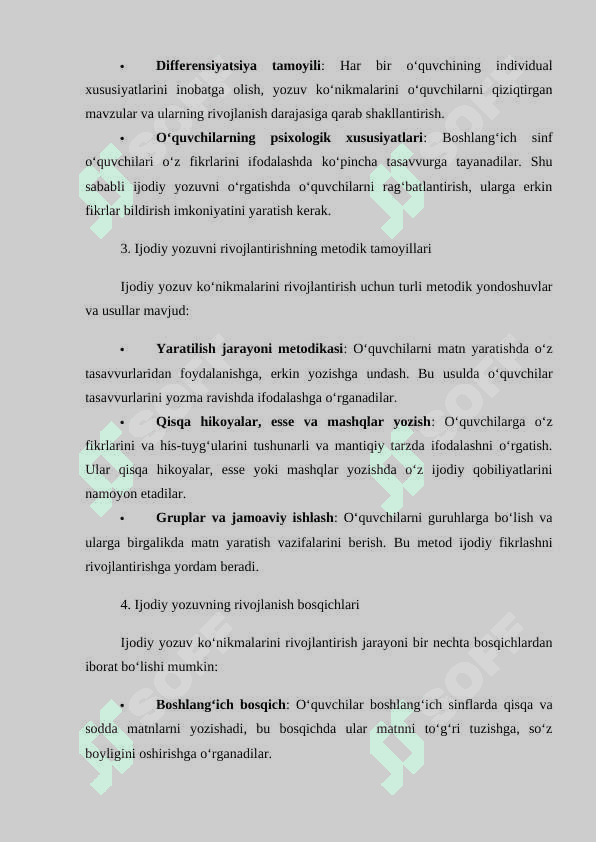 Boshlang‘ich sinf o‘quvchilarida ijodiy yozuv ko‘nikmalarini rivojlantirish 6