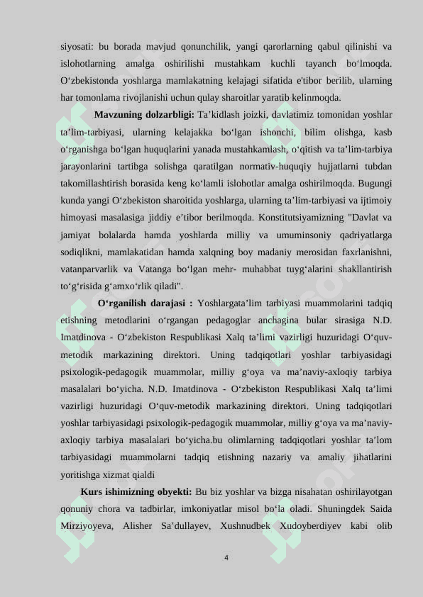 YOSHLAR TA’LIM-TARBIYASI MUAMMOLARI TADQIQ ETISHNING METODLAR 4
