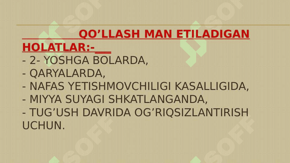 Narkotik analgetiklar . Narkomaniya va uning asoratlari 4