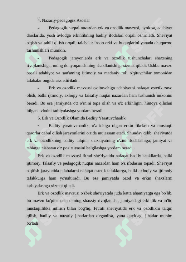Fitrat she'riyatida erk va ozodlik mavzuining badiiy talqini 6