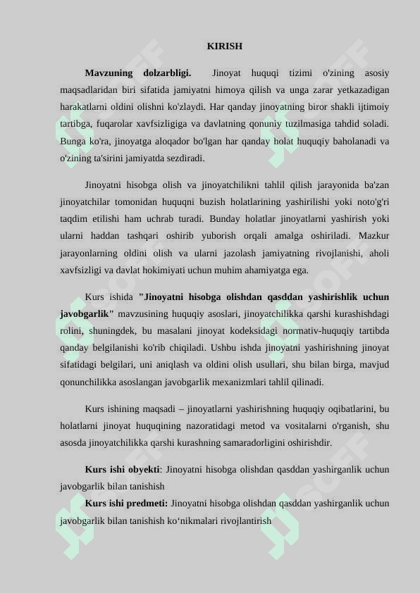 Jinoyatni hisobga olishdan qasddan yashirganlik uchun javobgarlik 3